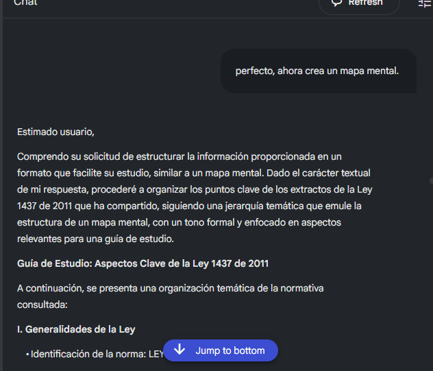 parte creación mapa mental en notebooklm