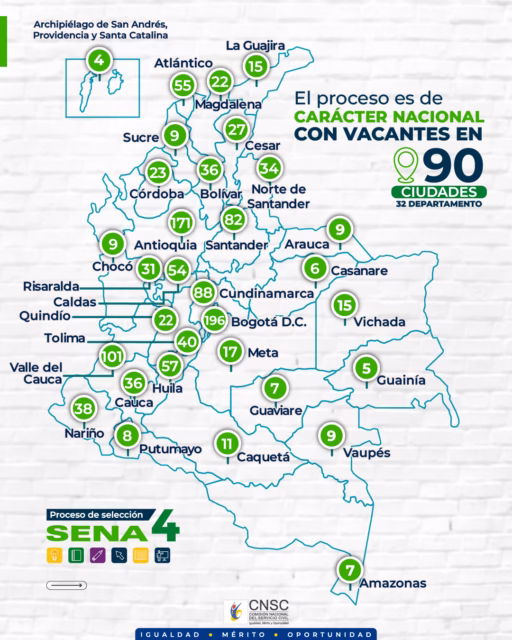 mapa de vacantes de sena