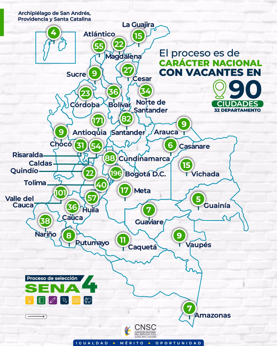 mapa de vacantes de sena