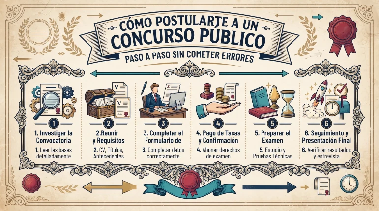 Cómo Postularte a un Concurso Público Paso a Paso Sin Cometer Errores